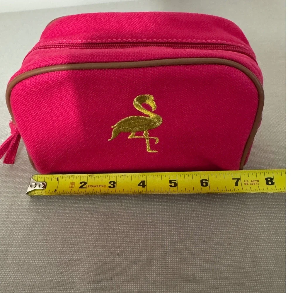 Spartina Cosmetic Bag Pink/Gold Pelican